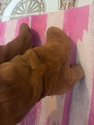 Botas de ante marrones talla 37