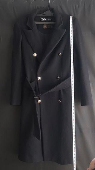 Abrigo Zara Negro Talla S