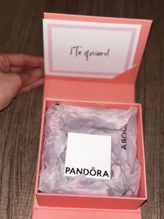 Anillo Pandora Corona Azul y Dorado