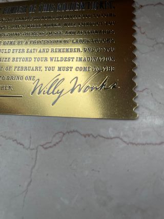 Biglietti d'Oro Willy Wonka