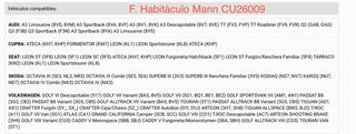 Lote Mann: 1 CU26009 + 1 C30005 + 1 HU7020z