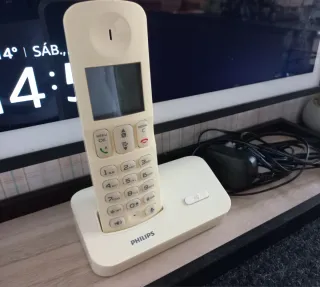 Teléfono Inalámbrico Philips Beige