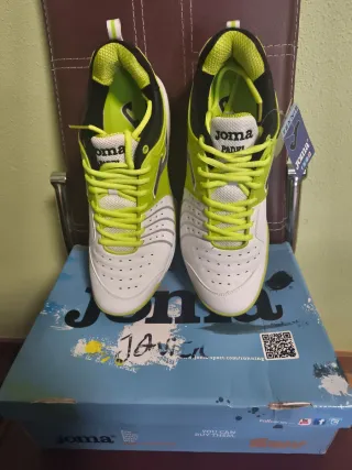 Zapatillas Joma Tenis Blancas y Verdes