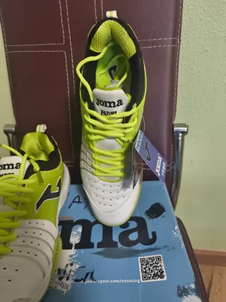 Zapatillas Joma Tenis Blancas y Verdes