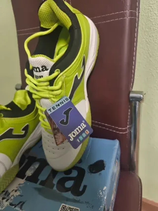 Zapatillas Joma Tenis Blancas y Verdes