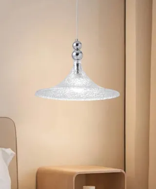 Lampadario moderno trasparente