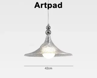 Lampadario moderno trasparente