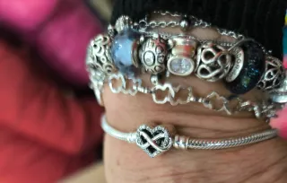 Pulsera Pandora Moments Corazón Infinito Plata 19c