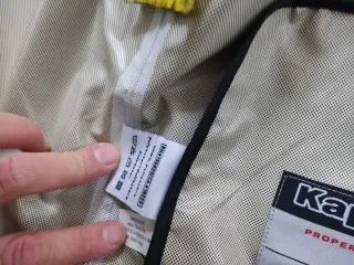 Giacca Kappa Antipioggia Grigio/Gialla