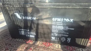 Batería Visión 6FM120-X AGM 12V 120Ah.