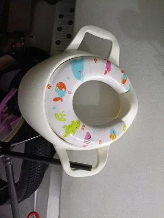 Adaptador WC infantil con asas