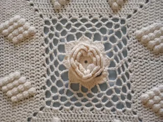 Colcha Crochet Hecha a Mano para cama 150