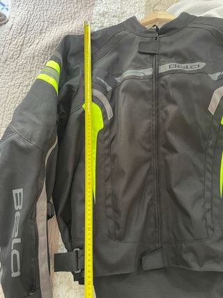 Chaqueta Moto Bela Negra y Flúor