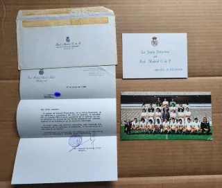 Real Madrid C.F. Carta y Foto Equipo