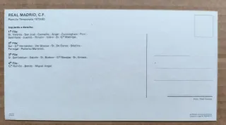Real Madrid C.F. Carta y Foto Equipo