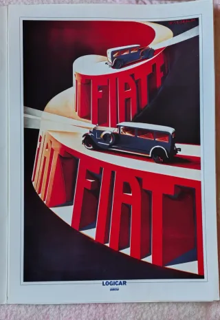 Poster pubblicitario FIAT d'epoca