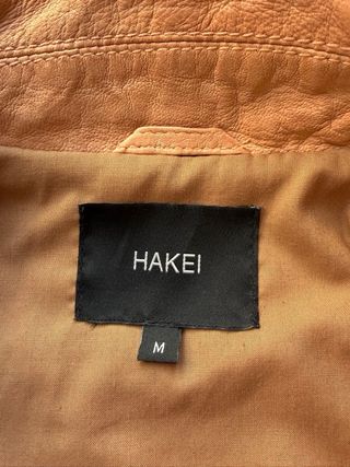 Cazadora biker piel mujer Hakei