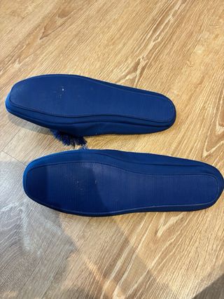 Zapatillas Énfasis Azul con Tassel