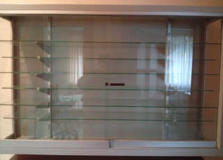 Vitrina Coleccionista Acero y Cristal