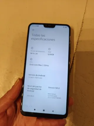 Móvil Xiaomi Mi 8 Lite Negro