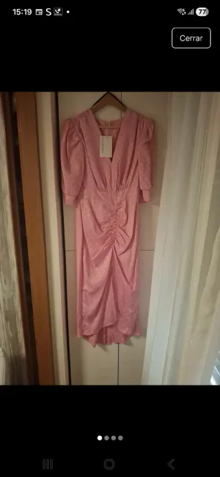 Vestido fiesta FEVERSAVE rosa