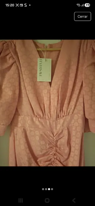 Vestido fiesta FEVERSAVE rosa