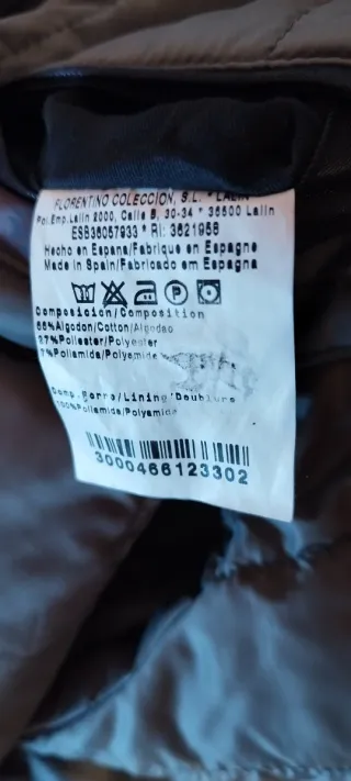 Chaquetón Polipiel Hombre Florentino Negra