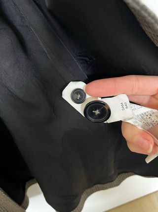 Blazer Zara cuadros marrón gris Talla M