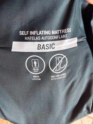 Nuevo. Aislante autoinflable 1 persona 185x60 cm.