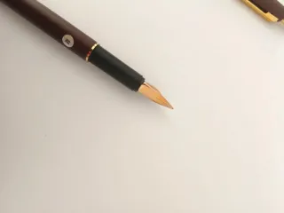 Pluma y bolígrafo Montblanc Marrón