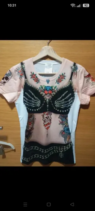 Disfraz Camisa T-Shirt Motard Talla S