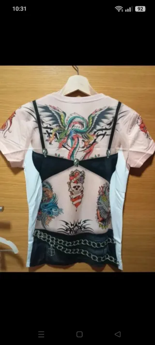 Disfraz Camisa T-Shirt Motard Talla S