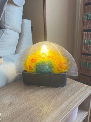 Lámpara de mesa de cristal