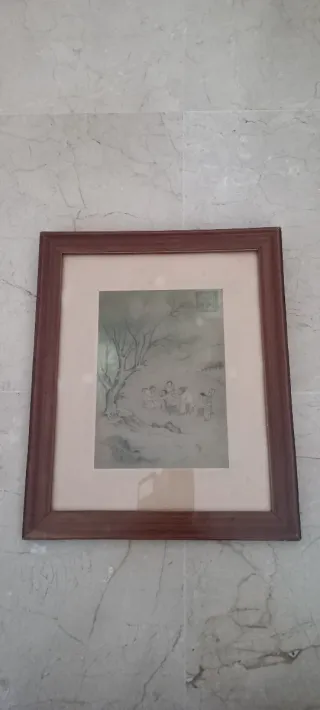 CUADROS A 10 € DE LÁMINAS ANTIGUAS 36 X 30 CM