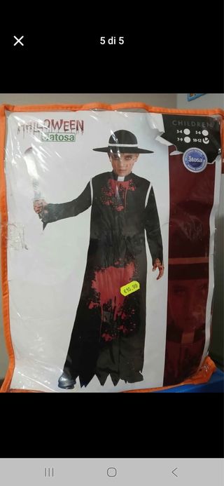 Costume da prete macabro Halloween