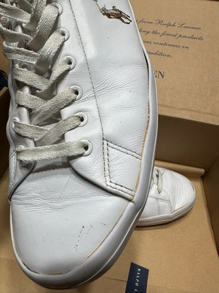 Scarpe Ralph Lauren bianche uomo