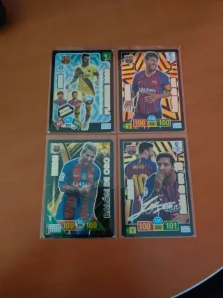 4 Cromos Messi Panini 2016-2020