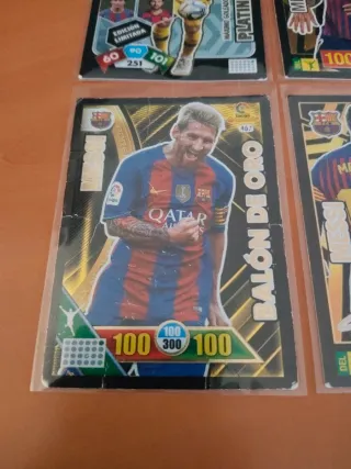 4 Cromos Messi Panini 2016-2020