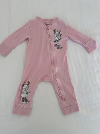 Pijama bebé Minnie Mouse rosa