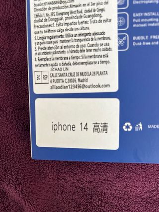 iPhone 14.Protector Pantalla Anti-impacto