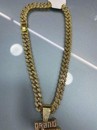 Collana GTA San Andreas con brillantini oro
