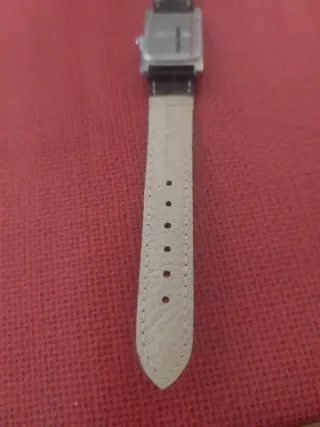 Reloj de Pulsera Quartz Negro y Plateado