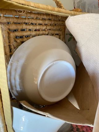 Set 7 Piezas Frutas Porcelana