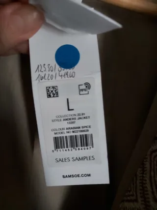 Chaqueta Hombre Beige y Rojo