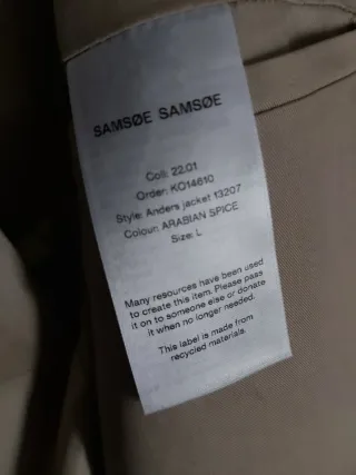 Chaqueta Hombre Beige y Rojo