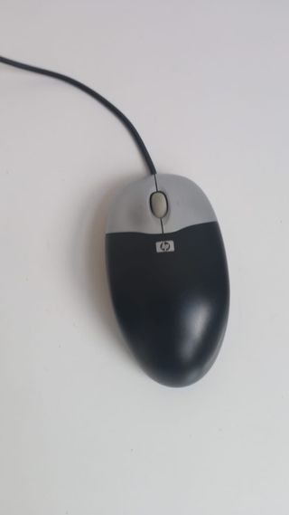 Ratón HP Óptico USB Negro/Plateado