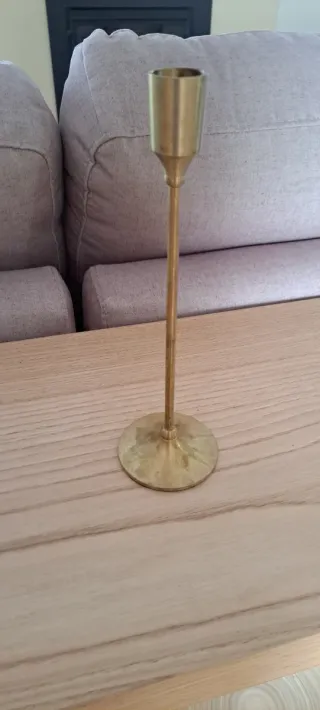 Candelabro Zara Home Dorado Metal