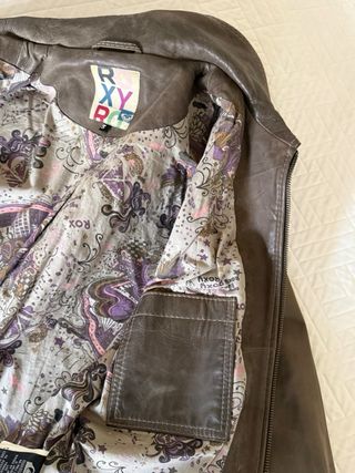 Cazadora Roxy Piel Marrón