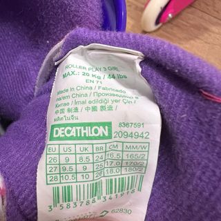 Patines Oxelo Talla 26-28 Rosa/Morado