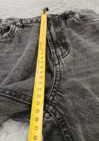 Pantalones Vaqueros Anchos Gris Oscuro Niña T.146